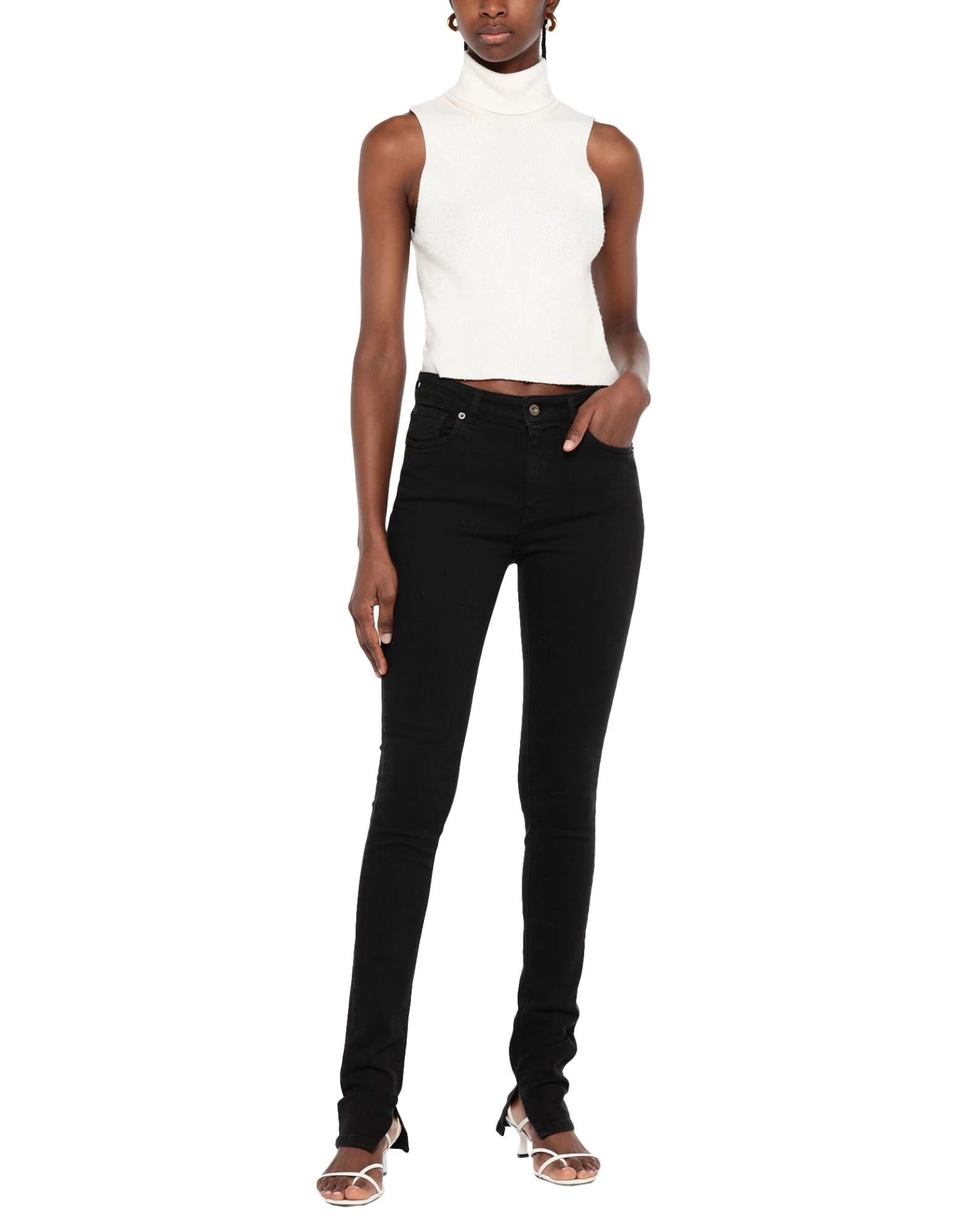ASH Denim Pants For Women Black 4 ASH Denim Pants For Women Black - Image 2