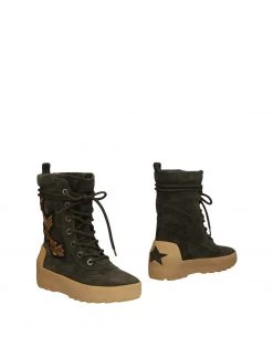 ASH Ankle Boot For Women Military Green