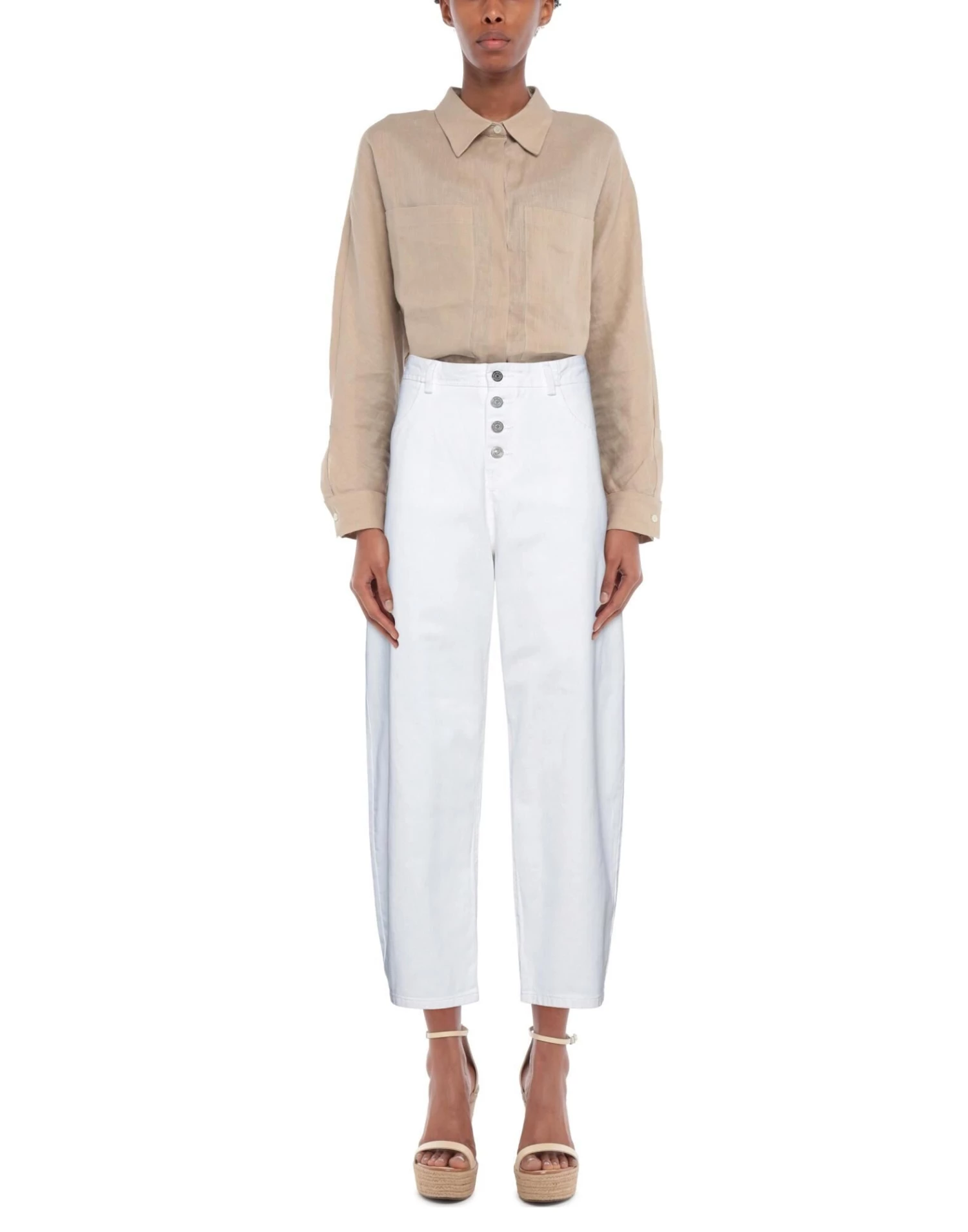 ASH Denim Pants For Women White 4 ASH Denim Pants For Women White - Image 2